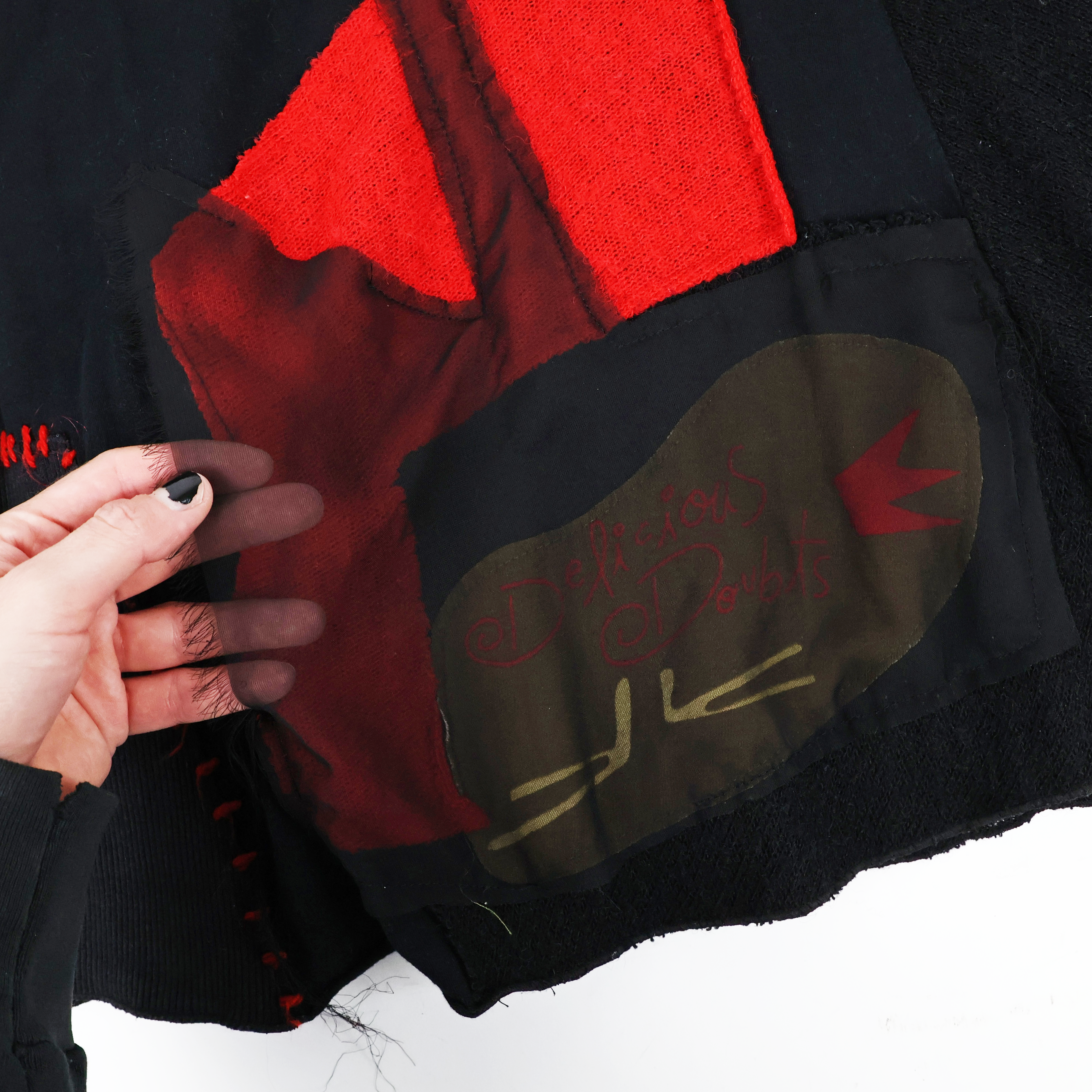 Y2K Euro Patchwork Skirt (XS/S)