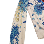 Ed Hardy Koi Fish Mermaid Tattoo Zip-Up Hoodie (S)