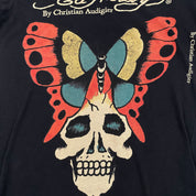 Ed Hardy Butterfly Skull Graphic Mini Dress or Top (XS)