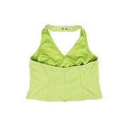 Lime Faux Suede Halter (M/L)