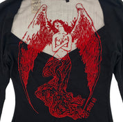 RARE Miss Sixty Fallen Angel Mesh Long Sleeve Top (S)