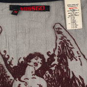 RARE Miss Sixty Fallen Angel Mesh Long Sleeve Top (S)