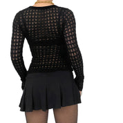 Studded Knit Long Sleeve (S)