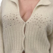 Soft Angora Beaded Duster (L)