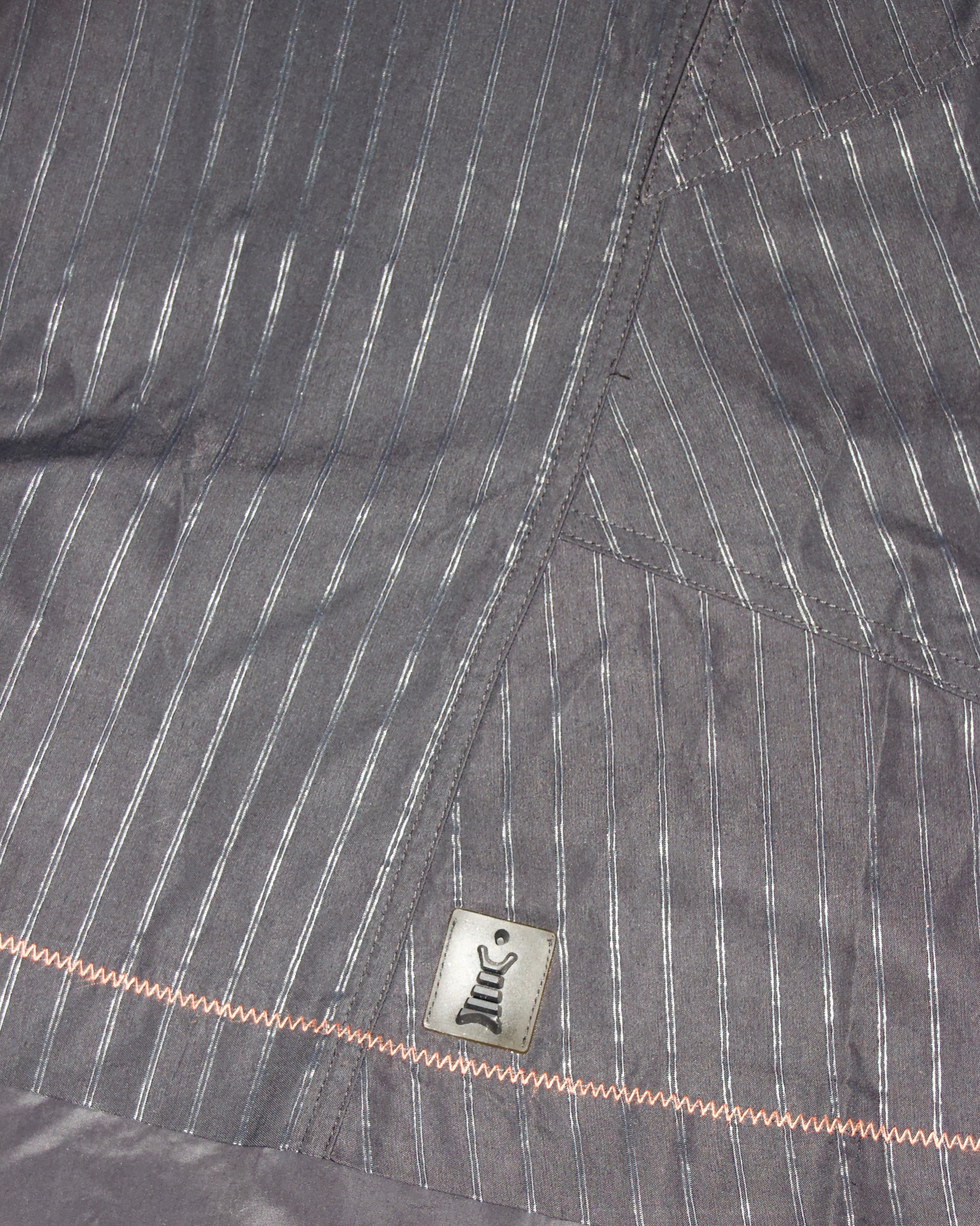 Y2K Cop Copine Pinstripe Maxi Dress (XS/S)