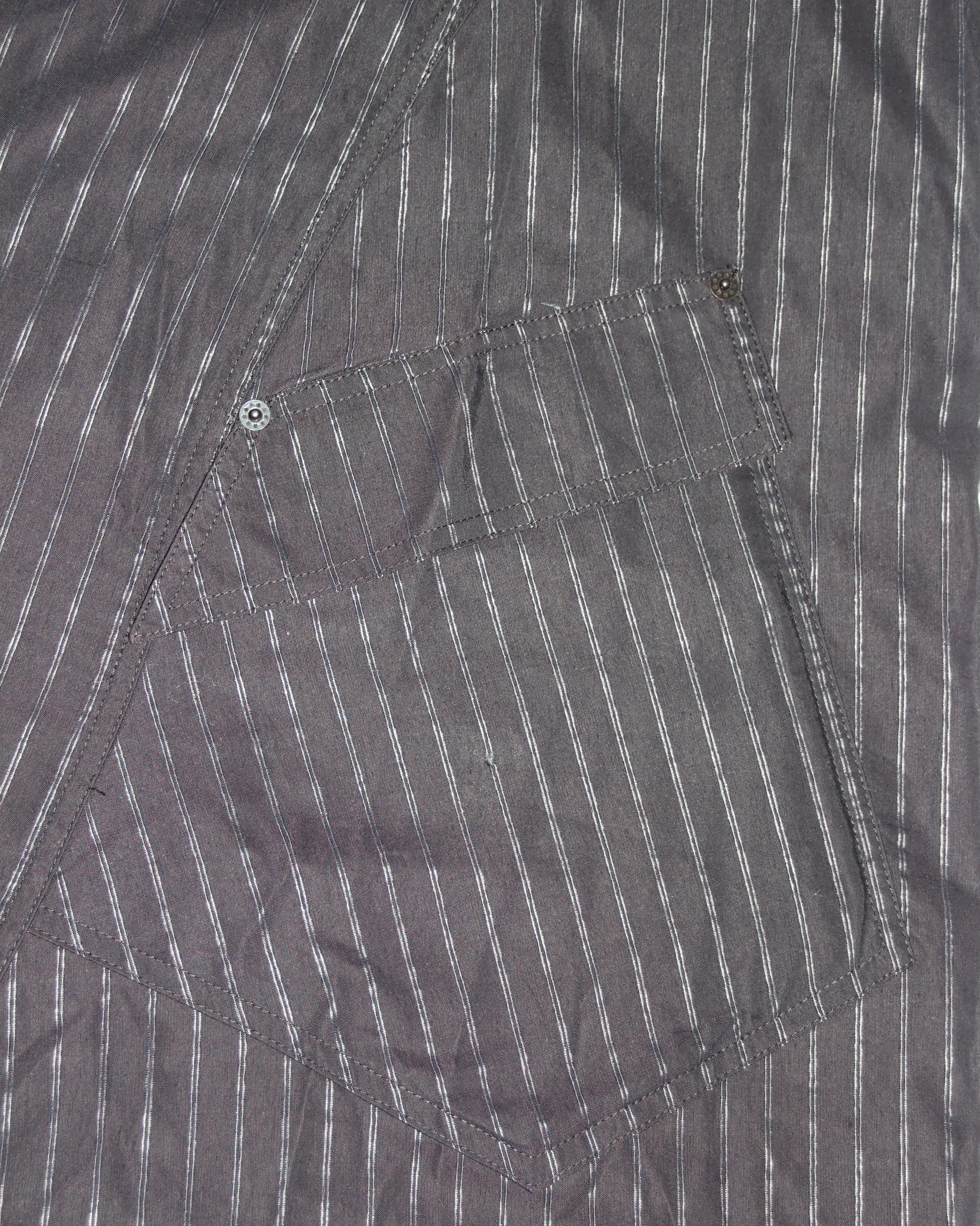 Y2K Cop Copine Pinstripe Maxi Dress (XS/S)