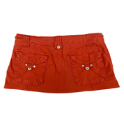Energy Angel Orange Cargo Mini Skirt (XS/S)