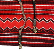 Just Cavalli Ribbed Animal Print Peasant Top (S/M)