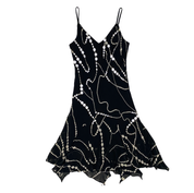 Black and White Embellished Fairy Midi Dress (L/XL)