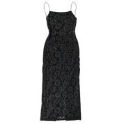 90s Black/Silver Gown (S)