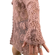 Blush Crochet Beaded Duster (M)