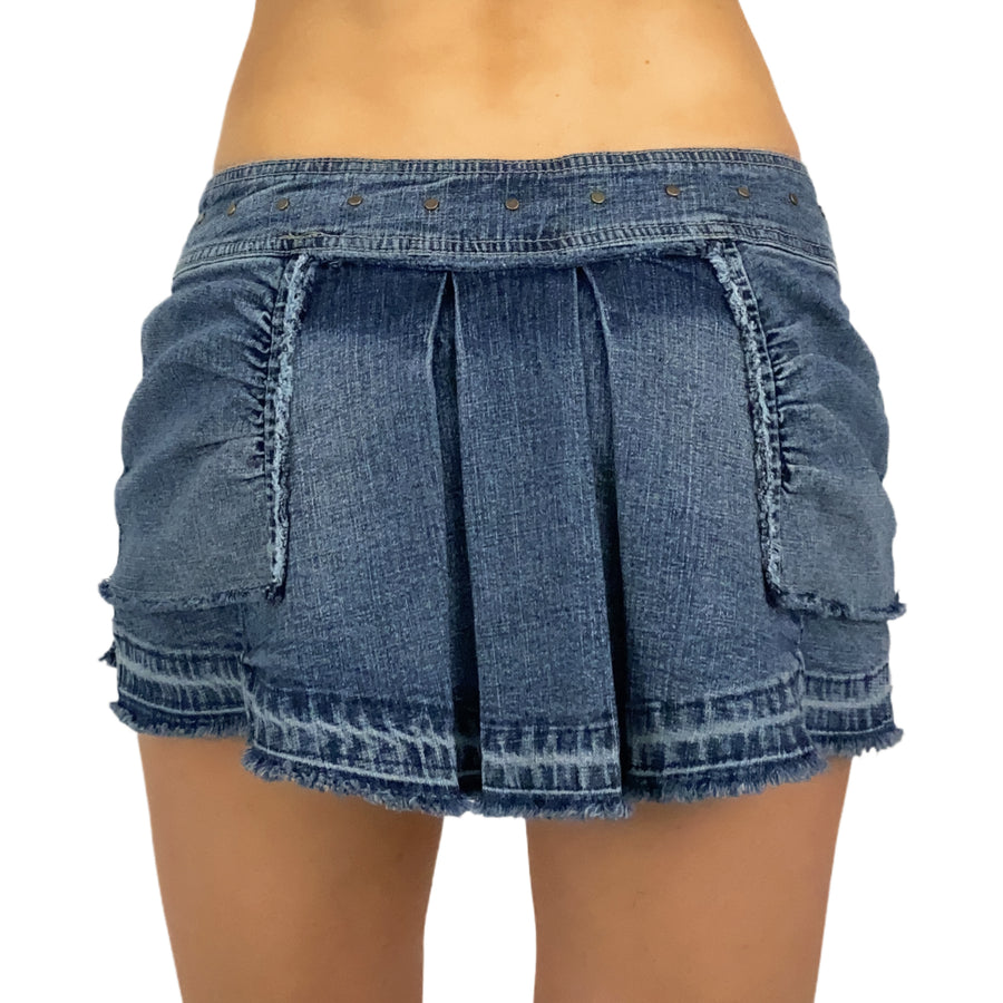Funky Pleated Mini Skirt (S)