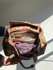Y2K Silver Hardware Leather Shoulder Bag