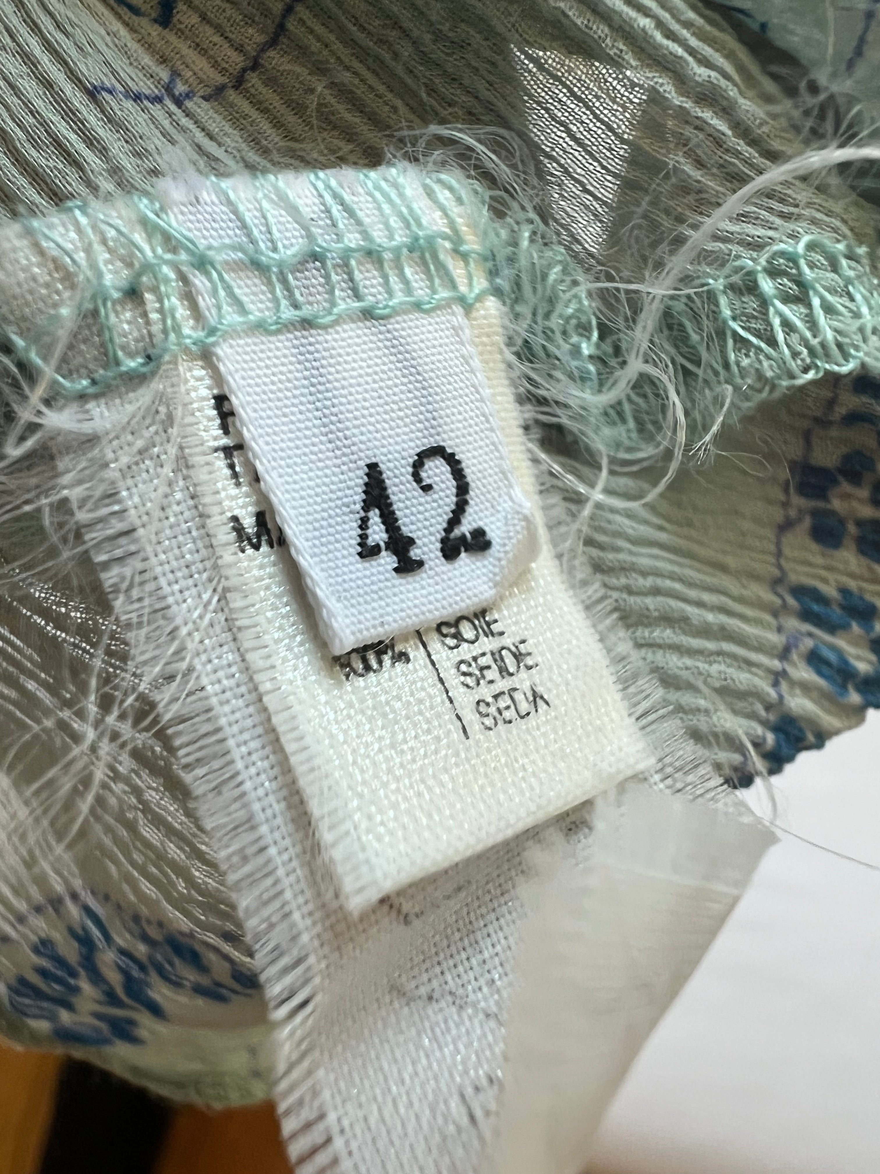 Vintage Italian 100% Silk Blouse (S/M)