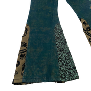 Custo Barcelona Low Rise Patchwork Flare Jeans (XS)