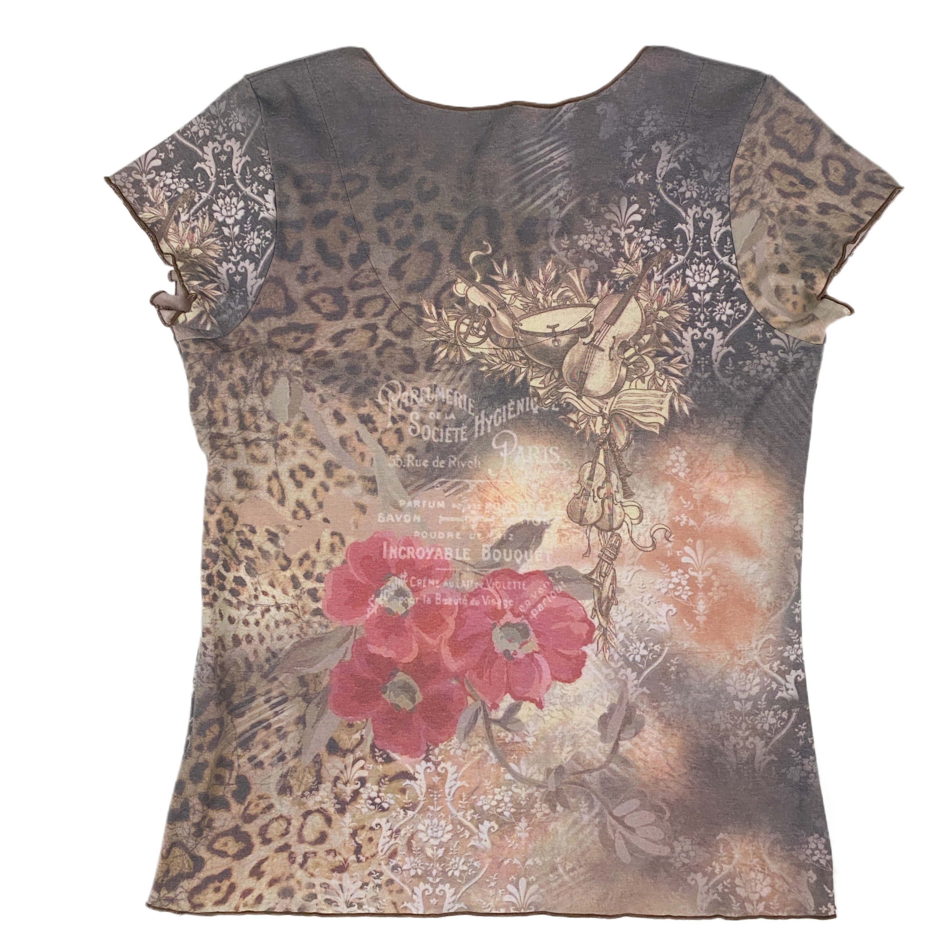 Leopard Rhinestone Tee (XL)