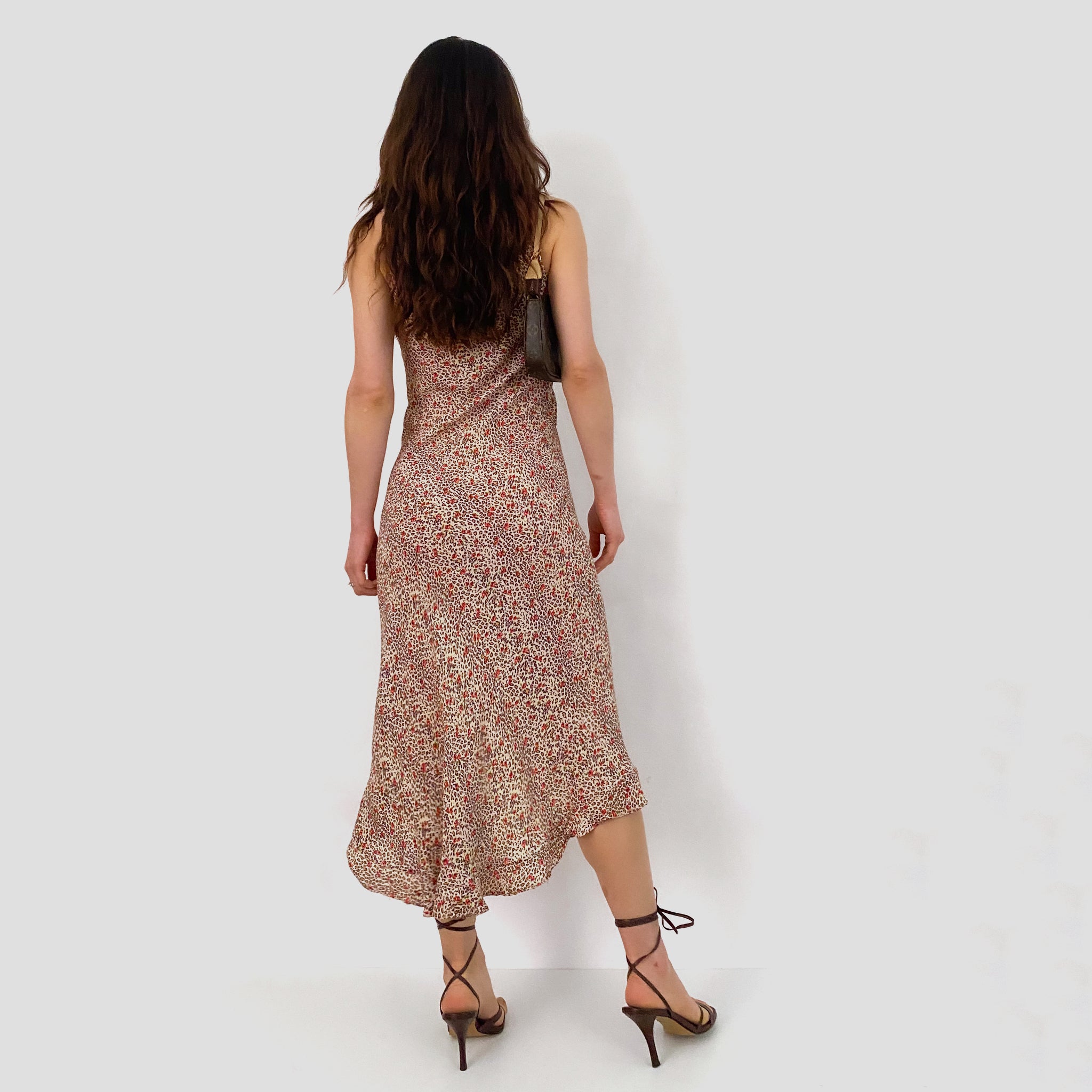 Leopard Rose Summer Dress - Small