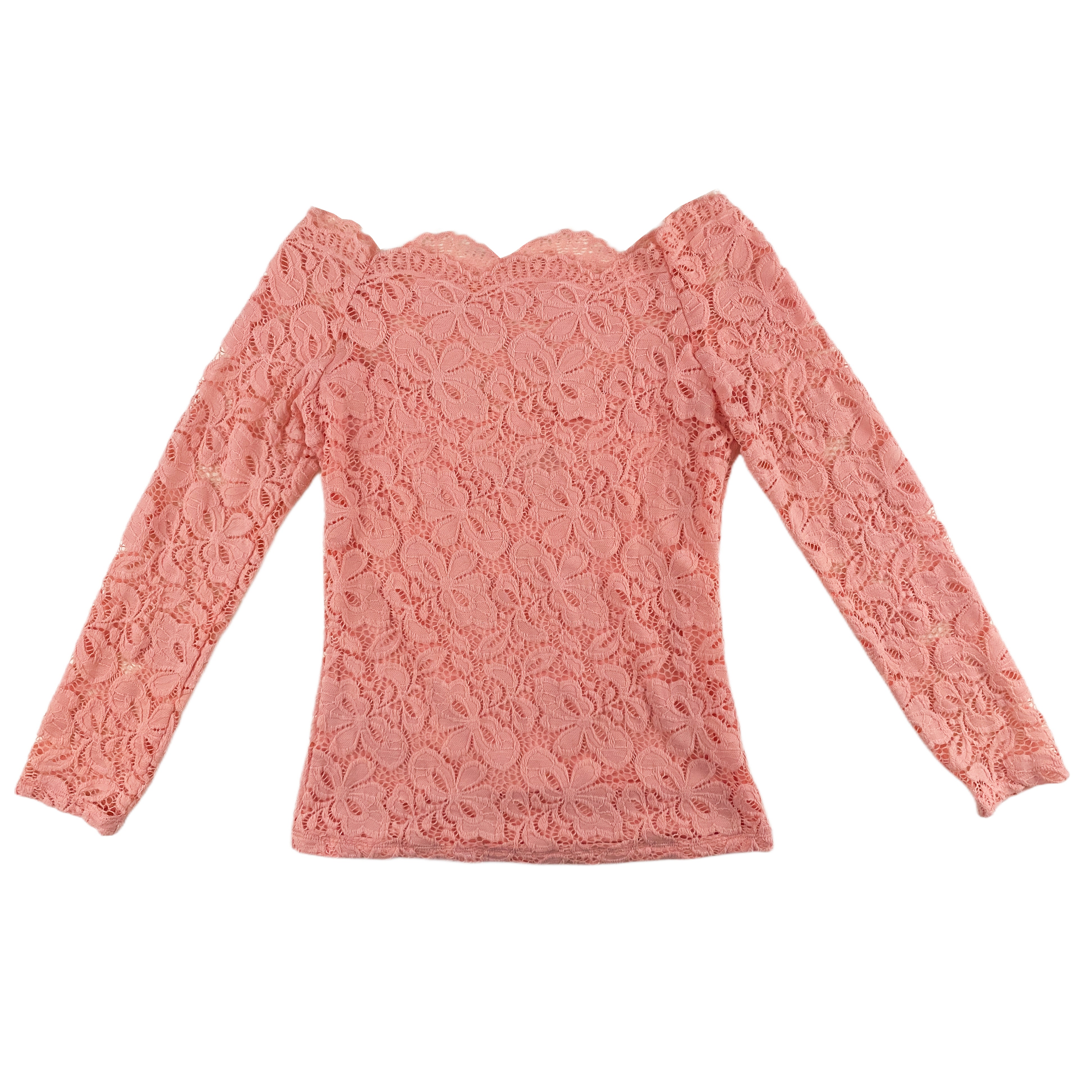 Pink Off The Shoulder Lace Top (M/L)