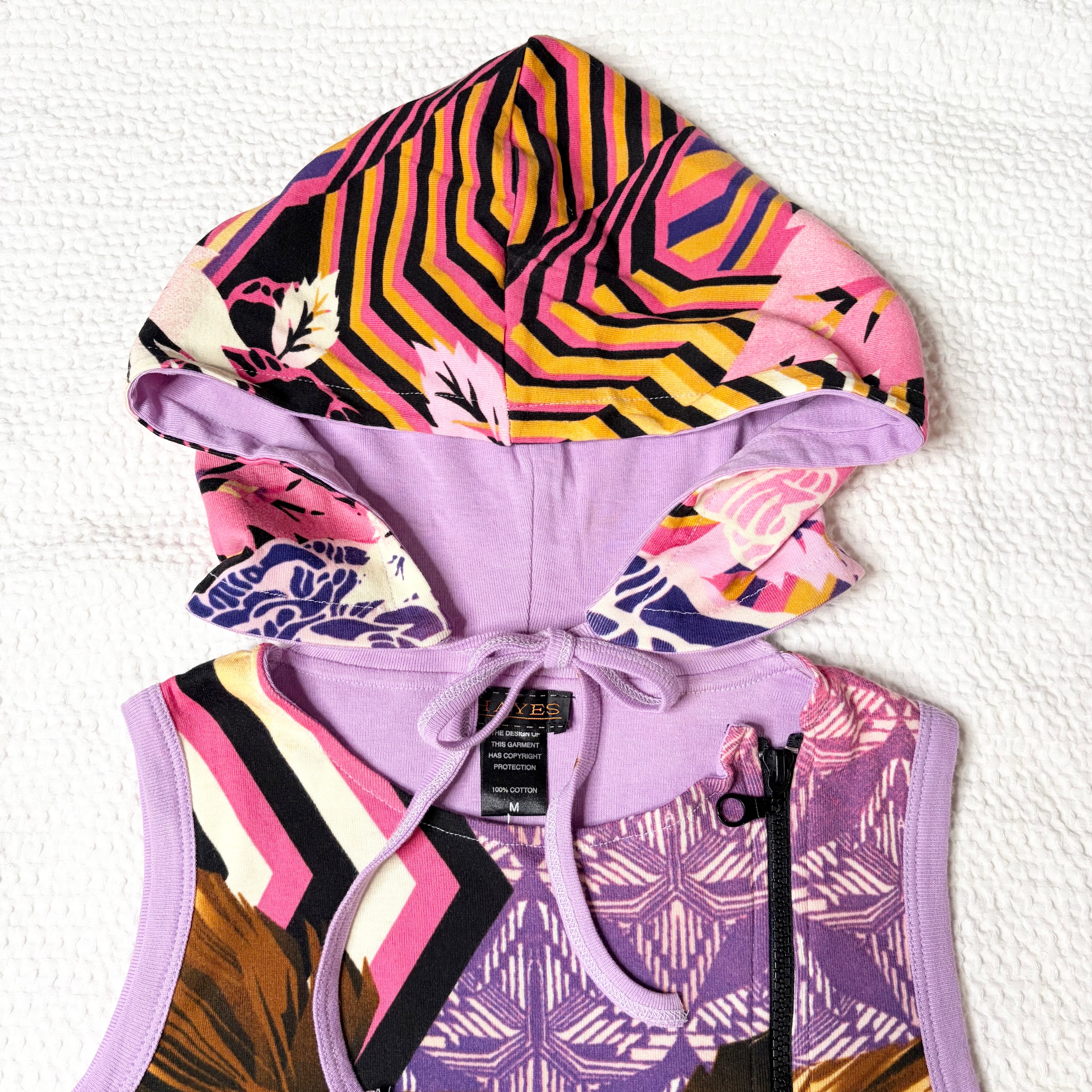 Hayes Hooded Graphic Mini Dress (S-M)