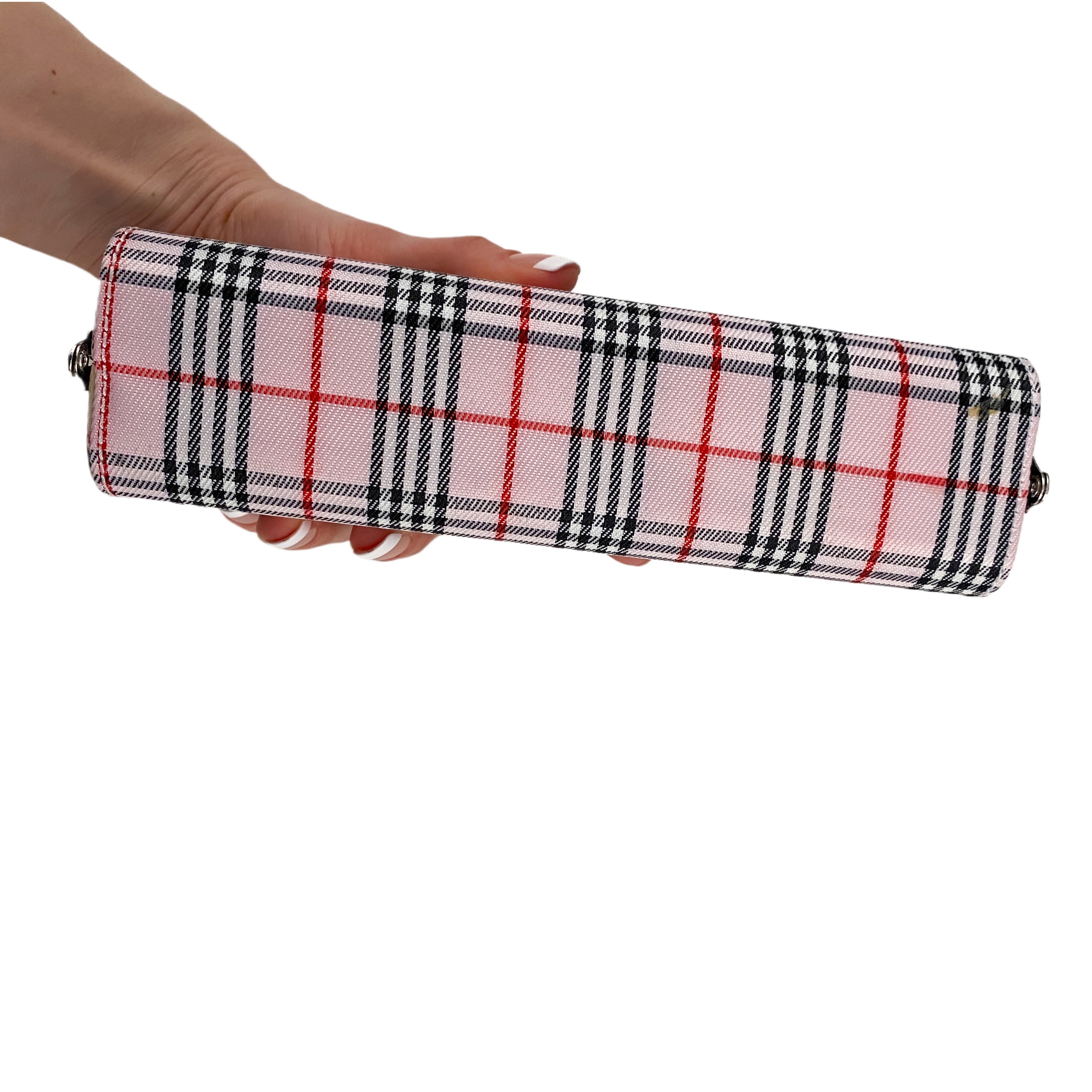 Pink Plaid Mini Shoulder Bag