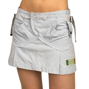 Diesel 2000s Utility Pleated Mini Skirt (XS/S)