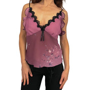 Victorias Secret 2002 Purple Embellished Fairy Cami Top (S)