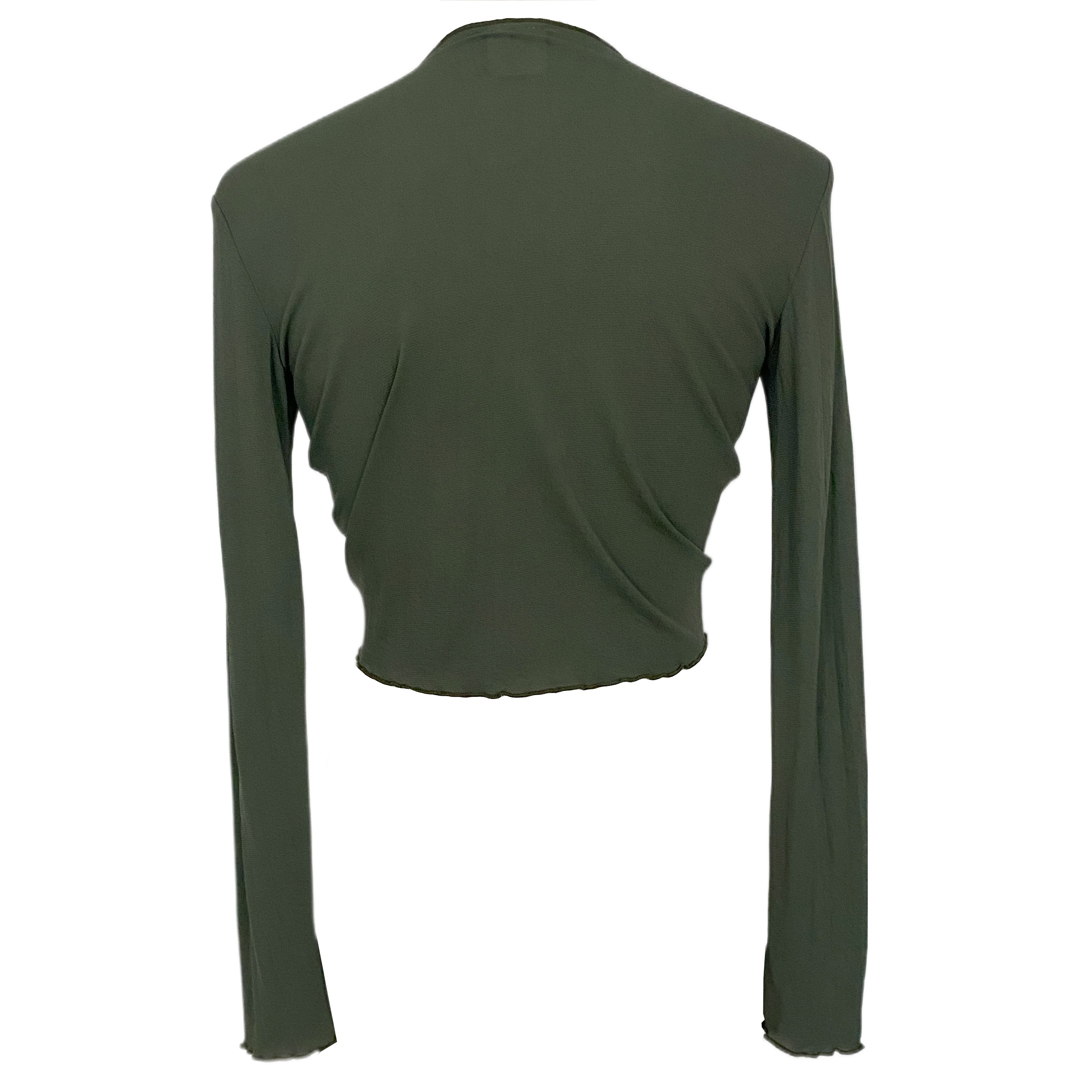 Y2K Tie Front Mesh Top (M)