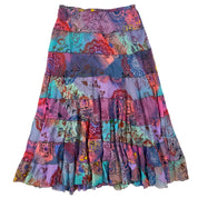 Funky Mixed Print and Tie Dye Maxi Skirt (L)