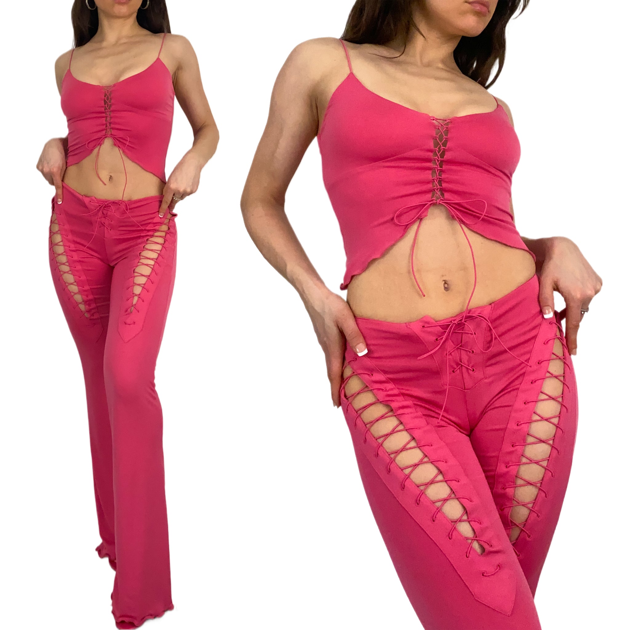 I.AM.GIA Pink Lace-Up Set (XS) Holy Thrift I.AM.GIA Pink Lace-Up Set (XS) Holy Thrift