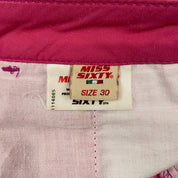 Miss Sixty 2000s Low Rise Pink Mini Shorts (S/M)