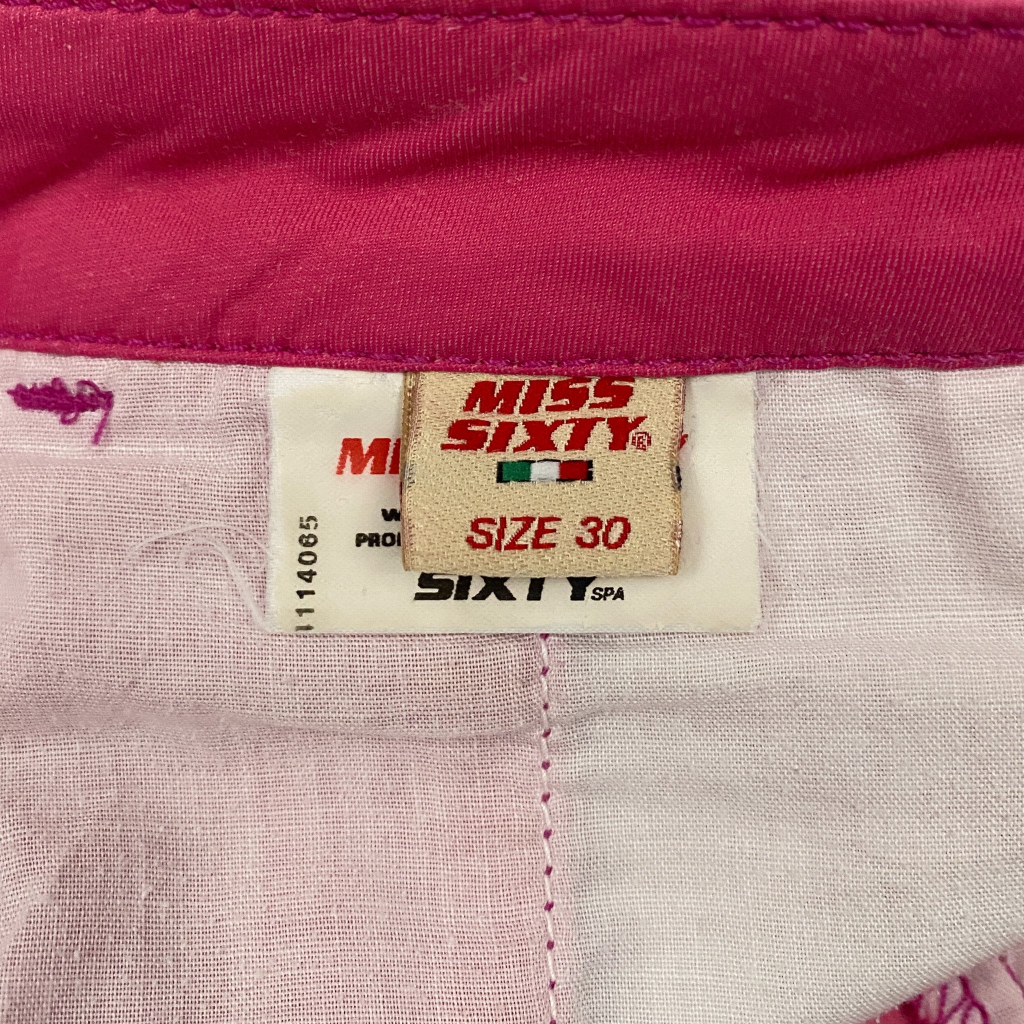 Miss Sixty 2000s Low Rise Pink Mini Shorts (S/M)