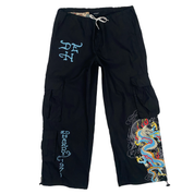Ed Hardy Dragon Parachute Cargo Pants (M)