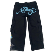 Ed Hardy Dragon Parachute Cargo Pants (M)