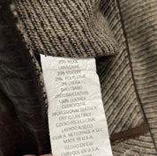 Wool & Leather Mid Rise Trousers (S)