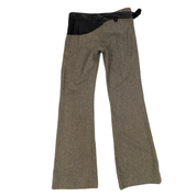 Wool & Leather Mid Rise Trousers (S)