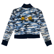 Vintage Von Dutch Blue Camo Racing Zip Jacket (M)