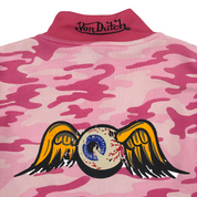 Vintage Von Dutch Pink Camo Racing Zip Jacket (M)