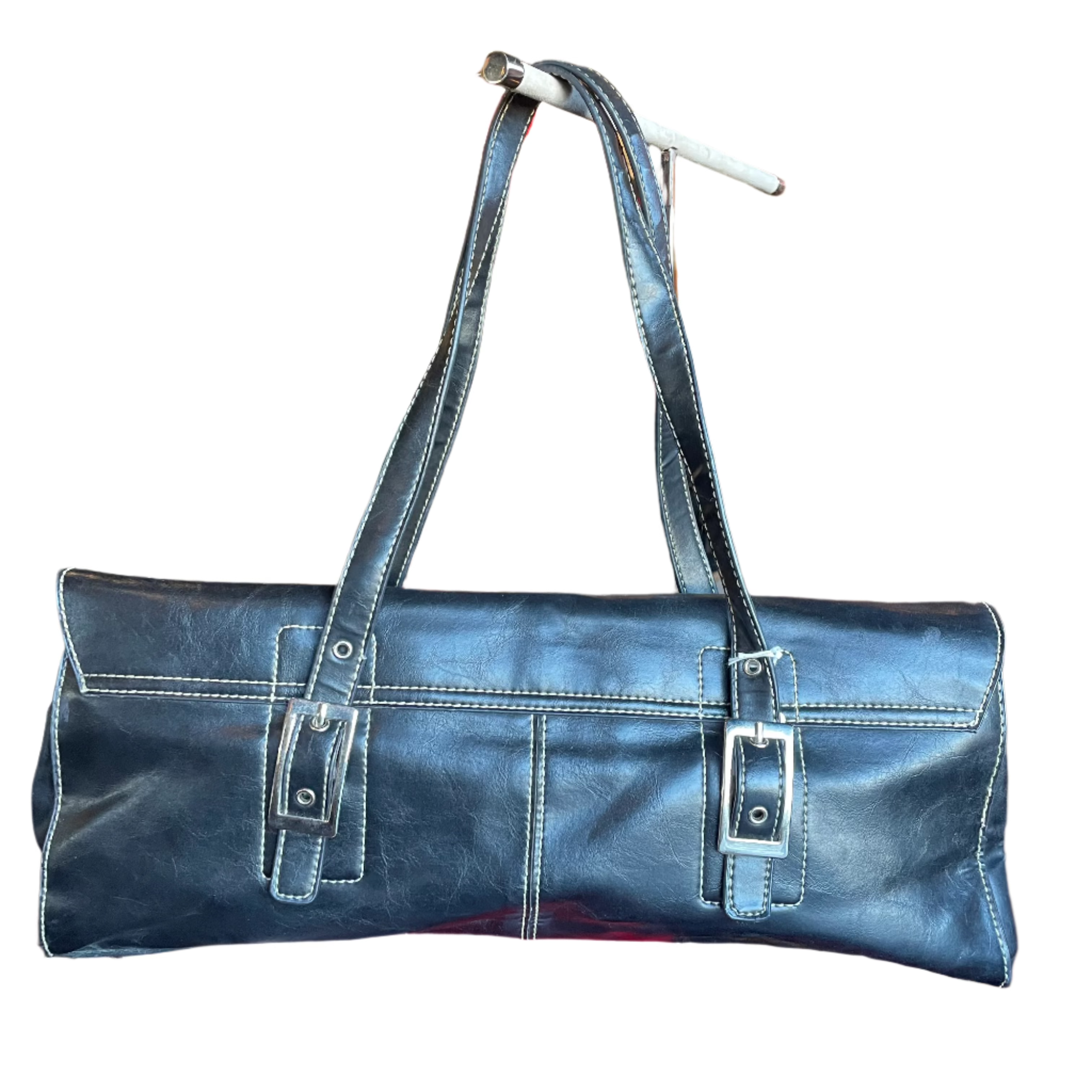 Black Baguette Handbag