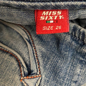 Miss Sixty 2000s Low Rise Button Fly Flare Jeans (XXS/XS)