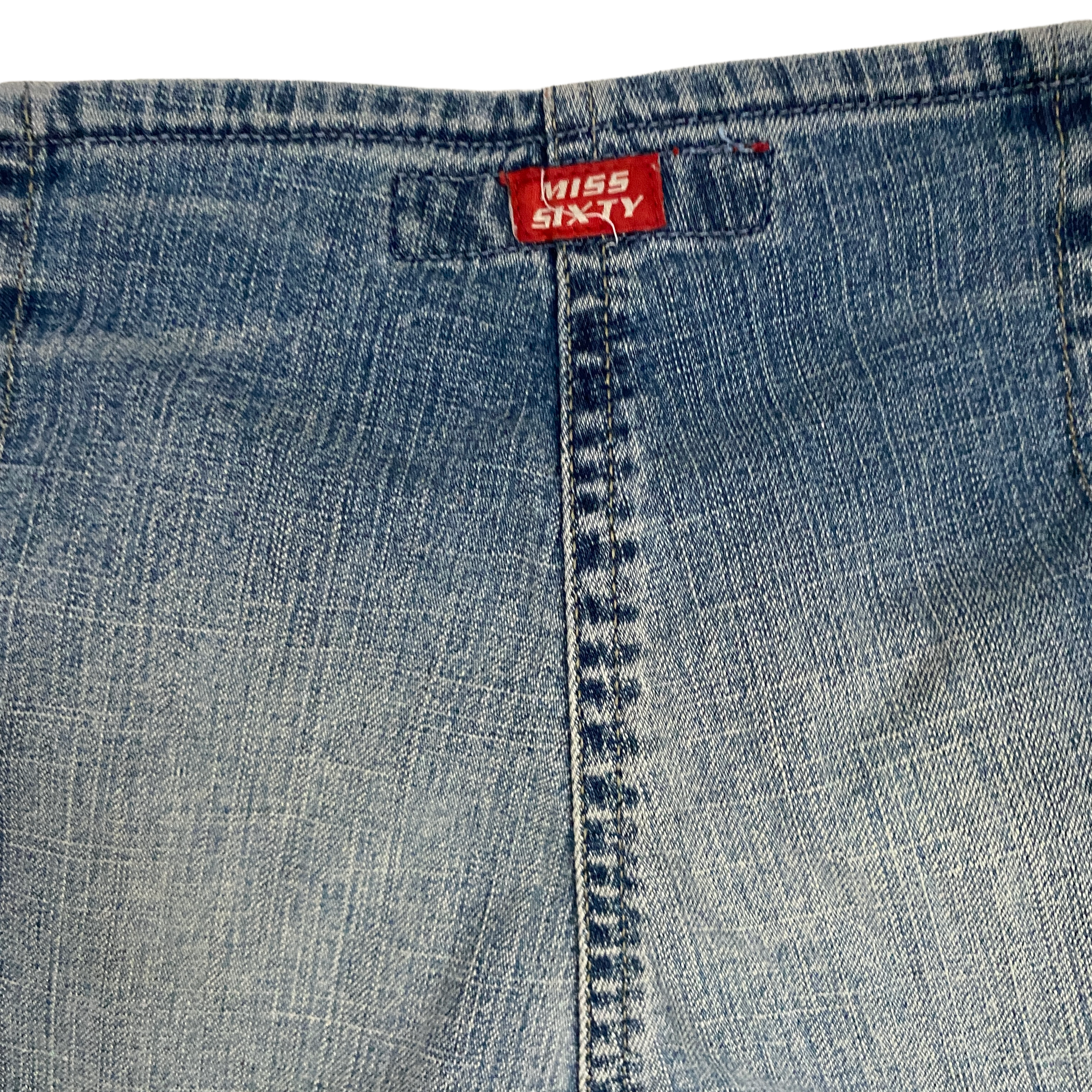 Miss Sixty 2000s Low Rise Button Fly Flare Jeans (XXS/XS)