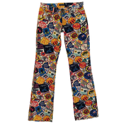Hysteric Glamour Sticker Bomb Print Low Rise Jeans (XS)