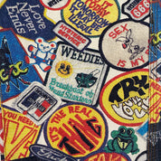 Hysteric Glamour Sticker Bomb Print Low Rise Jeans (XS)