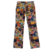 Hysteric Glamour Sticker Bomb Print Low Rise Jeans (XS)