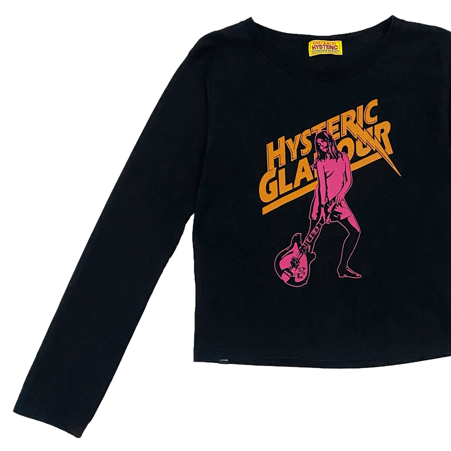 Hysteric Glamour Guitar Girl Long Sleeve Top (S/M)