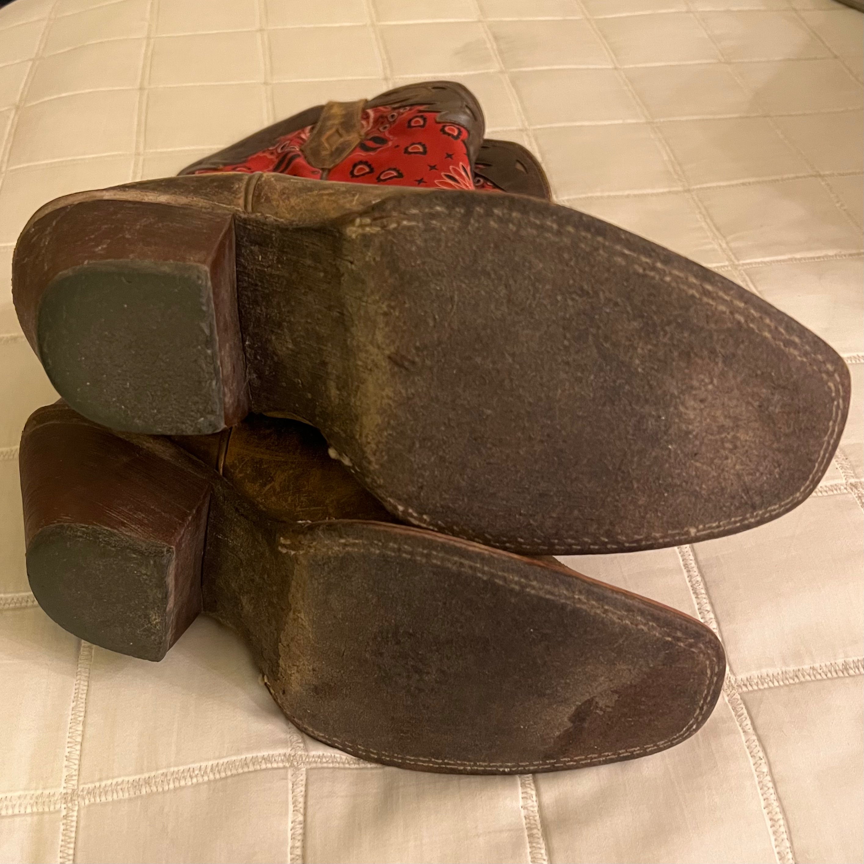 Ariat Distressed Bandana Boots (5.5/6)