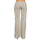 Miss Sixty 2000s Ultra Low Rise Striped Flare Pants (S)