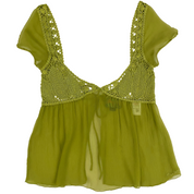 Miss Sixty Luxury Silk Tie Back Fairy Top (M/L)