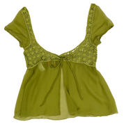Miss Sixty Luxury Silk Tie Back Fairy Top (M/L)