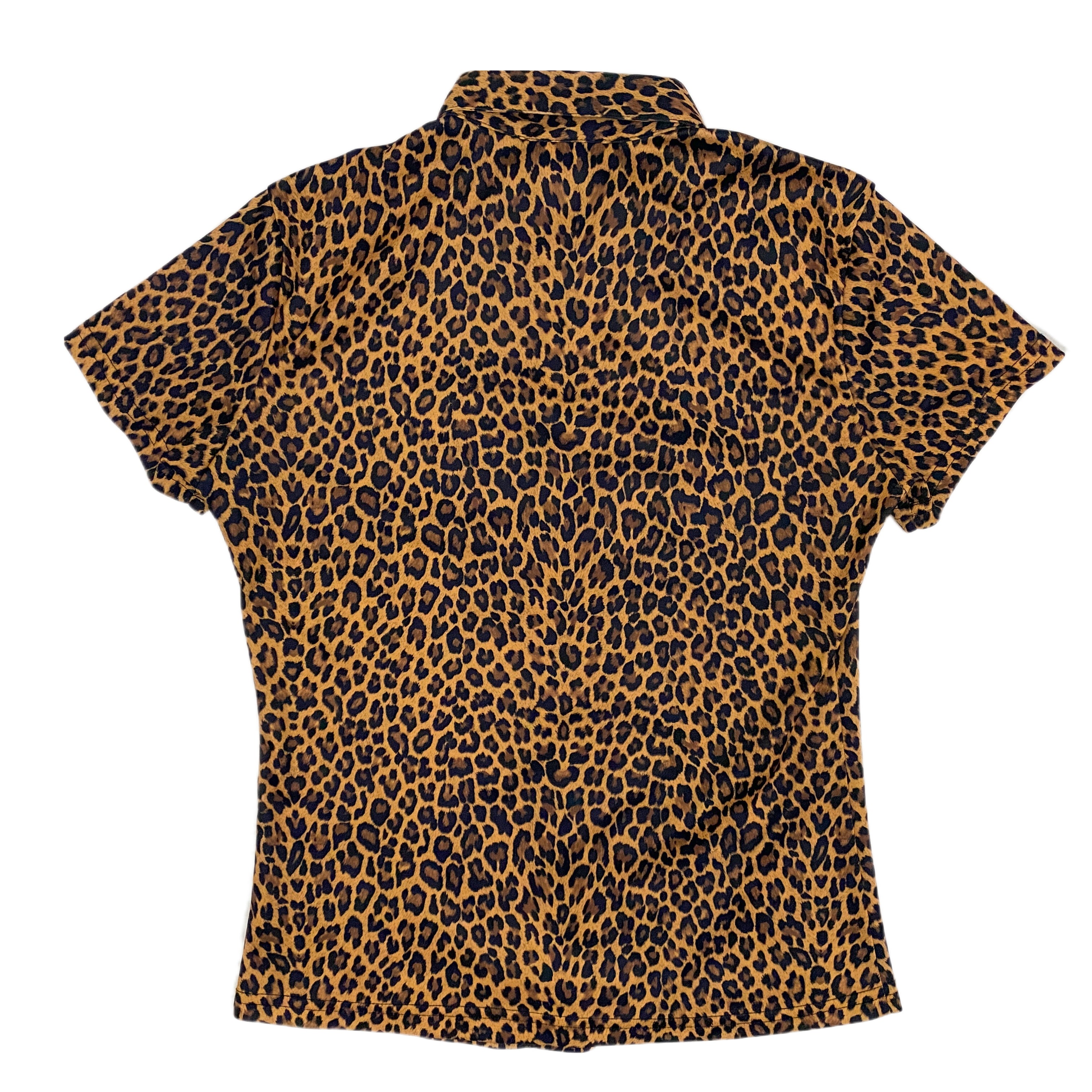 Y2K Cheetah Button Down (M)