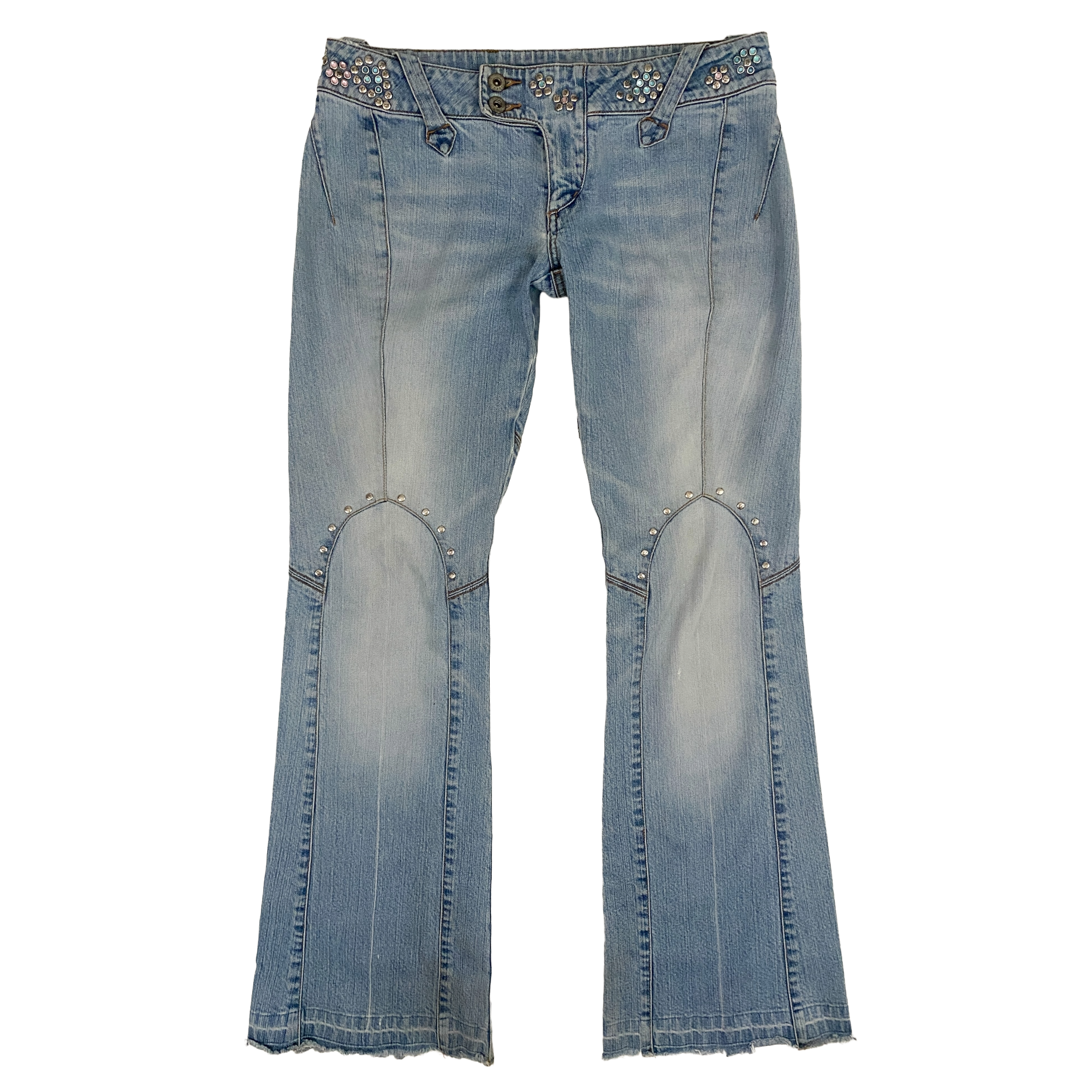 Parasuco 2000s Low Rise Studded Flare Jeans (M) – Holy Thrift
